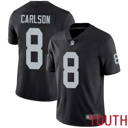 Oakland Raiders Limited Black Youth Daniel Carlson Home Jersey NFL Football #8 Vapor Untouchable Jersey
